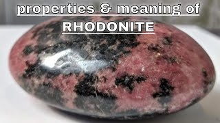 Rhodonite Meaning Benefits and Spiritual Properties [upl. by Cathyleen343]