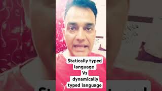 Statically typed language Vs dynamically typed language [upl. by Nomit]