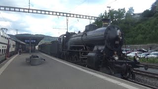 C56 der Eurovapor mit wagen der Mikado in Uzwil [upl. by Lauree823]