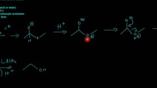 Reduction of Carboxylic acids and esters with LiAlH4 [upl. by Neeka]