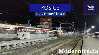 Stav modernizácie stanice Košice  3nástupište 102024 [upl. by Fink]