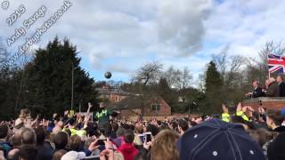 Ashbourne Shrovetide Football 2015 turning up the ball in Slow Motion [upl. by Sonitnatsnok]