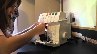 Brother 1034D Serger part 3 [upl. by Gelb]