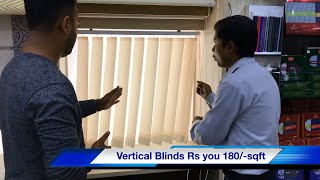 Window Blinds Details video in Hindi  vertical Blinds  Zebra Blinds Roller Blinds Details [upl. by Geithner]