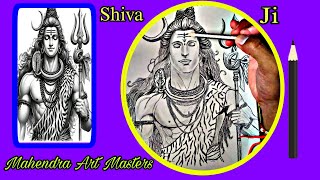 How To Draw Shiva And Parvati  Shiva Tandav Statram  Shiva Ji Drawing  Shiva Drawing Easy [upl. by Leryt]