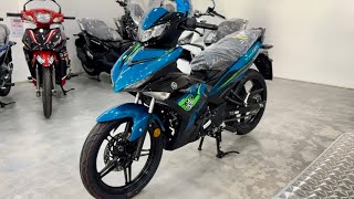 Yamaha Y15ZR 2024  Cyan Walkaround [upl. by Zertnom989]