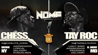 TAY ROC VS CHESS SMACK URL RAP BATTLE  URLTV [upl. by Weiss137]