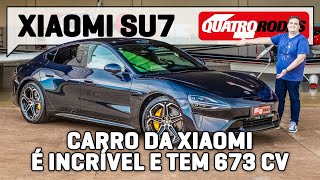 Xiaomi SU7 Max primeiro carro da Xiaomi REALMENTE É BOM Dirigimos no BRASIL [upl. by Crooks463]