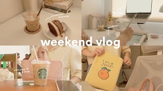 weekend study vlog 🌼 productive days going to a cafe study timelapse [upl. by Nemrac]