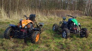 Leśne świry dwa Samoróbki 19TD 16TD Homemade ATV Quad [upl. by Moneta]