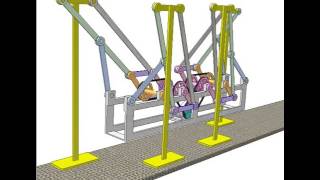 Chebyshevs plantigrade machine 1a [upl. by Sonitnatsnoc]