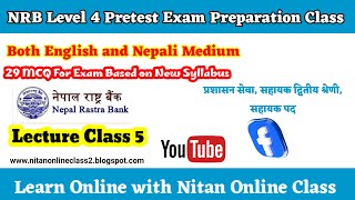 NRB Level 4 Pretest Exam Preparation Class Lecture Class 5 [upl. by Alrich]