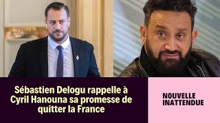 Sébastien Delogu rappelle à Cyril Hanouna sa promesse de quitter la France [upl. by Yerffoj168]