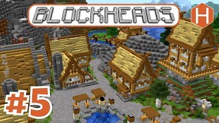 How to build a Weapon Smith In Survival Minecraft Blockheads Ep 5 [upl. by Nagorb372]