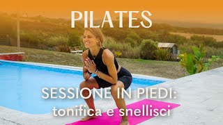 Pilates in Piedi per Gambe e Glutei  Tonifica e Fortifica in 10 Minuti [upl. by Lerat437]