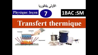 Transfert thermique énergie thermique 1Bac  s math  الأولى بكالوريا  الانتقال الحراري [upl. by Anisah]