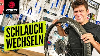 Wie man einen Fahrradschlauch wechselt [upl. by Ransell]