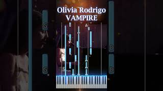 Vampire  Olivia Rodrigo  Piano tutorial intermediate 🎹 pianotutorial PianoCover OliviaRodrigo [upl. by Lucho402]