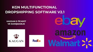 KGN DROPSHIPPING V21  KARGO TAKİP NUMARASI VE STOK amp FİYAT TAKİP YAZILIMI AMAZON WALMART EBAY [upl. by Akeihsal]