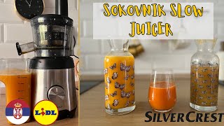 SOKOVNIK SLOW JUICER SILVERCREST SSJ 300 SRPSKI SRBIJA LIDL [upl. by Ketchum]