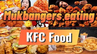 Mukbangers eating KFC Food [upl. by Namhar]