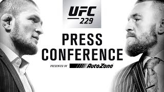 UFC 229 Press Conference Khabib vs McGregor [upl. by Gavriella]