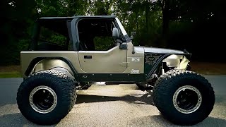 Jeep TJ  Rigid Industries Rock Lights Install [upl. by Tyre]