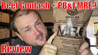 MRE Review Beef Goulash With Brown Rice and Veggies MRE Mondays [upl. by Dallman]