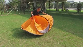 Folding Instruction Video for a 2 Person Pop Up Tent 2 Seconds Tent [upl. by Octavia]