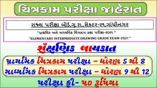 પ્રાથમિક અને માધ્યમિક ચિત્રકામ પરીક્ષા 2021  CHITRAKAM PARIXA । seb exam apply online [upl. by Gee304]