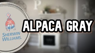 AWESOME Sherwin Williams Color  Alpaca Color Review [upl. by Nnasor]