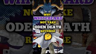 Why Whitebeard Not Take Oden Death Revenge [upl. by Leahcimauhsoj]