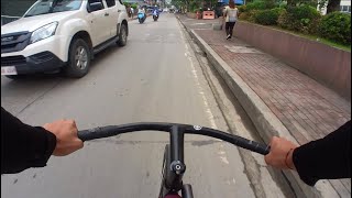 FIXED GEAR 11 DOING FOOD PANDA DELIVERIES ON A FIXIE BIKE POV 2 [upl. by Roy]