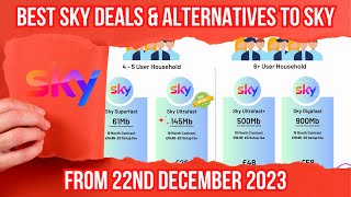 REVIEW OF SKY BROADBAND DEALS amp ALTERNATIVES AVAILABLE FROM 22ND DECEMBER 2023 [upl. by Werdnael]