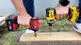 MILWAUKEE VS DEWALT TEST [upl. by Zischke]