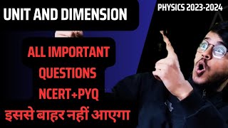 important questions unit and measurement class 11 physics [upl. by Suehtomit372]