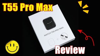 T55 Pro Max 2 In 1 Box Smartwatch amp Earphone Quick Unboxing amp Review [upl. by Alby]