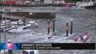 Bermeo el pueblo de Bizkaia más castigado por el temporal [upl. by Atikihs]