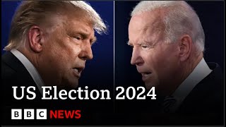 US Election 2024 The Trump v Biden rematch is under way  BBC News [upl. by Kadner]