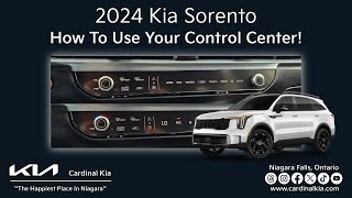 Refreshed 2024 Kia Sorento  How To Use Your Control Center All Trims [upl. by Shoshanna]