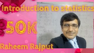 Introduction of statistics Chapter 1part 1 [upl. by Leizar]