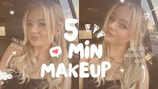 the only makeup you will ever need 5 MIN MAKEUP ROUTINE  Pressley [upl. by Aitnom]