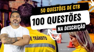 50 QUESTÕES DE LEGISLAÇÃO DE TRÂNSITO [upl. by Airla]