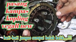 CARA pasang kampas kopling vega R new [upl. by Lyrad]