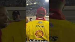 Joey Logano throws fit in Austin Dillions pit stall NASCAR intervenes nascar [upl. by Chambers409]