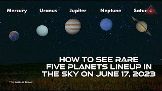 A Rare 5 Planets Alignment Is About to Happen How To Watch On June 17 2023 TheCosmosNews [upl. by Idnym638]