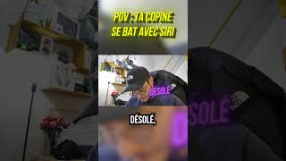 TA COPINE SE BAT AVEC SIRI humour gregoire vlogs couple siri [upl. by Castor]