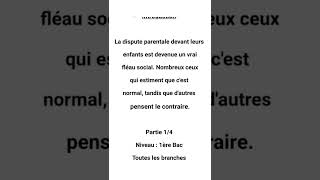 La dispute parentale partie 14 texte argumentatif [upl. by Aufa]