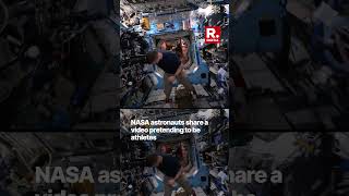 NASA Astronauts Share Video Pretending to Be Athletes In Space As Paris Olympics Begin  Watch [upl. by Allianora]