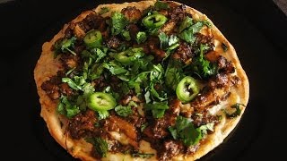 CHICKEN MASALA FLATBREAD PIZZA Recipe  Indian Italian Fusion [upl. by Aehsat]